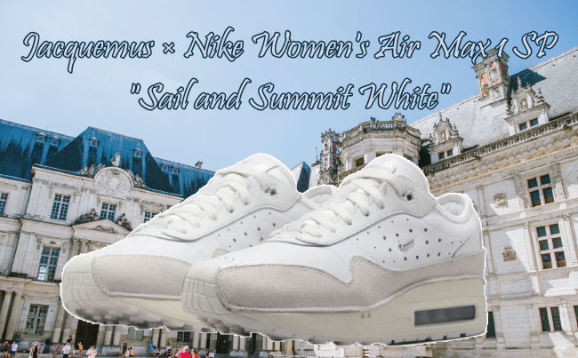 Jacquemus × Nike Women's Air Max 1 SP Sail and Summit Whiteのメイン画像