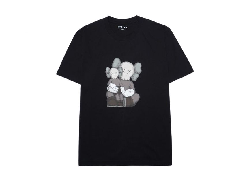 Uniqlo x KAWS Tee 03 Blackのフロント画像