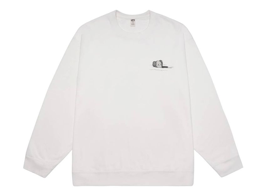 Uniqlo x KAWS Sweatshirt Whiteのフロント画像