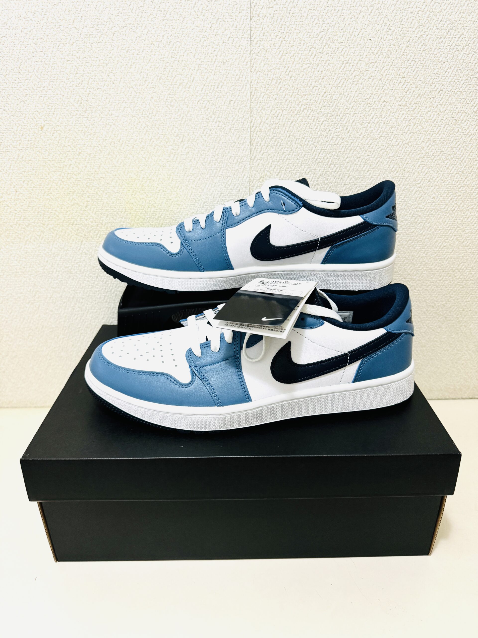 Nike Air Jordan 1 Low Golf Aege Stormの正面画像