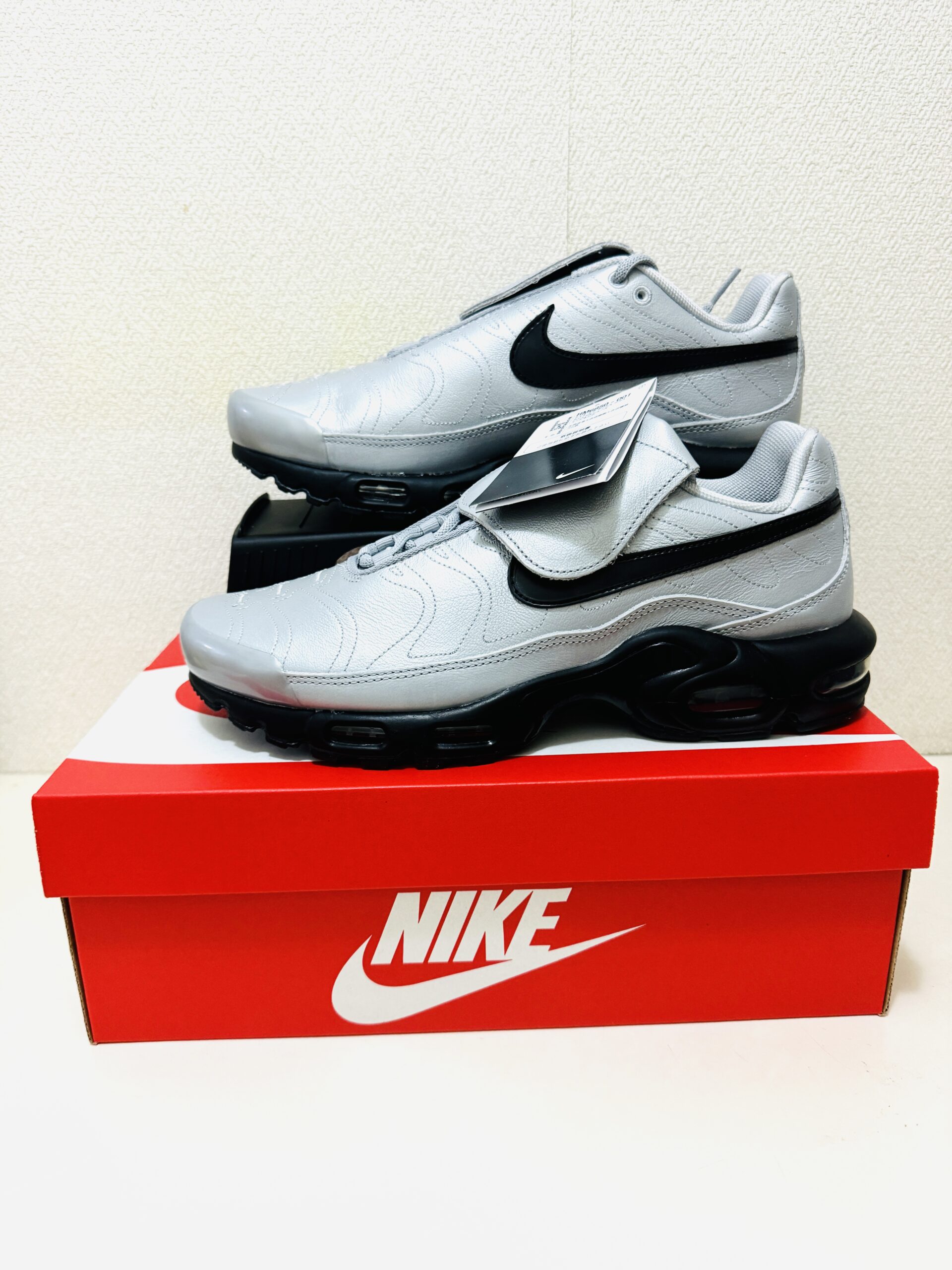 Nike Air Max Plus Tiempo Wolf Grey and Blackの正面画像