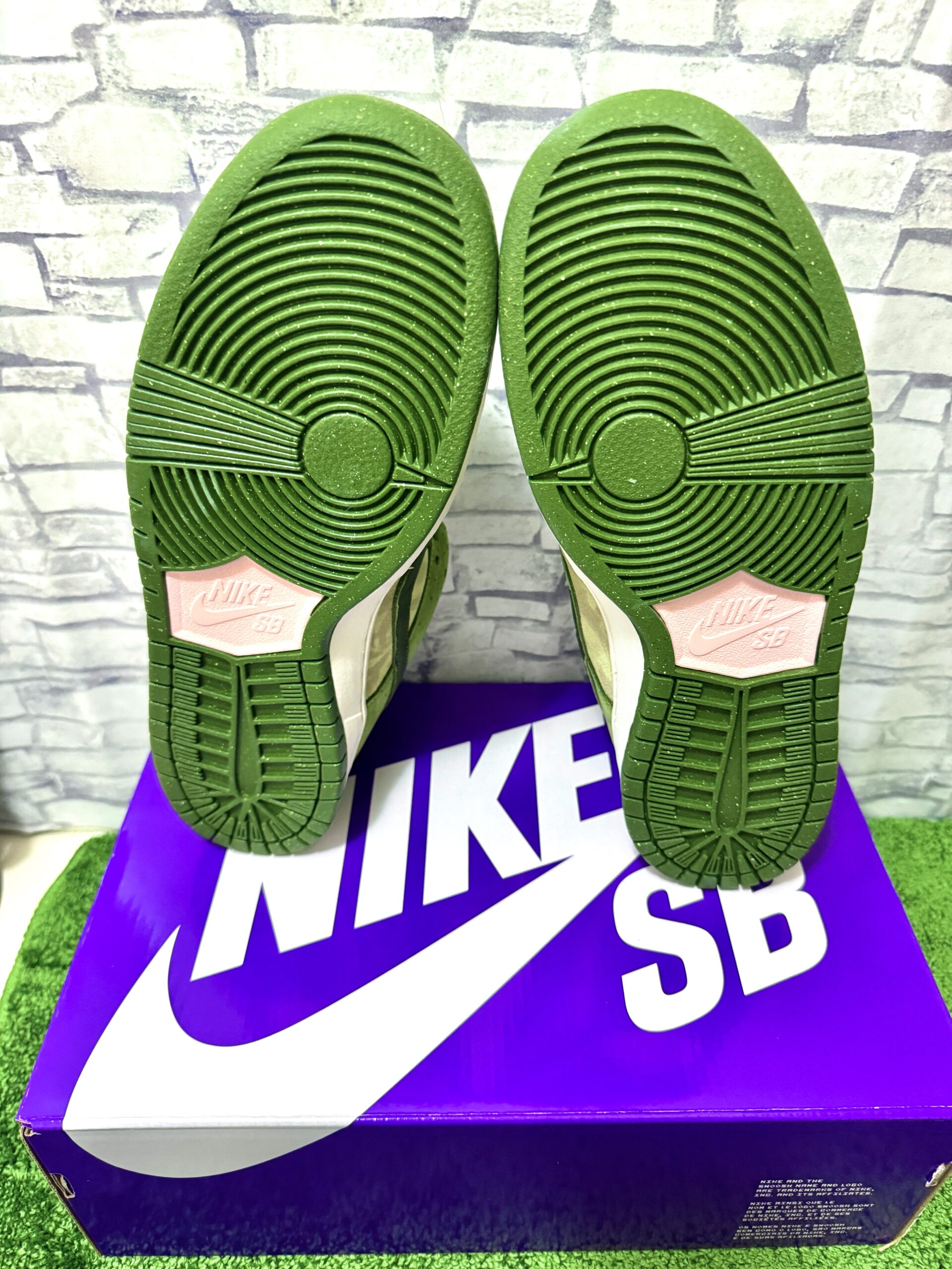 Yuto Horigome × Nike SB Dunk Low Matcha(堀米雄斗 (ホリゴメユウト) × ナイキ SB ダンク ロー 抹茶)のソール画像