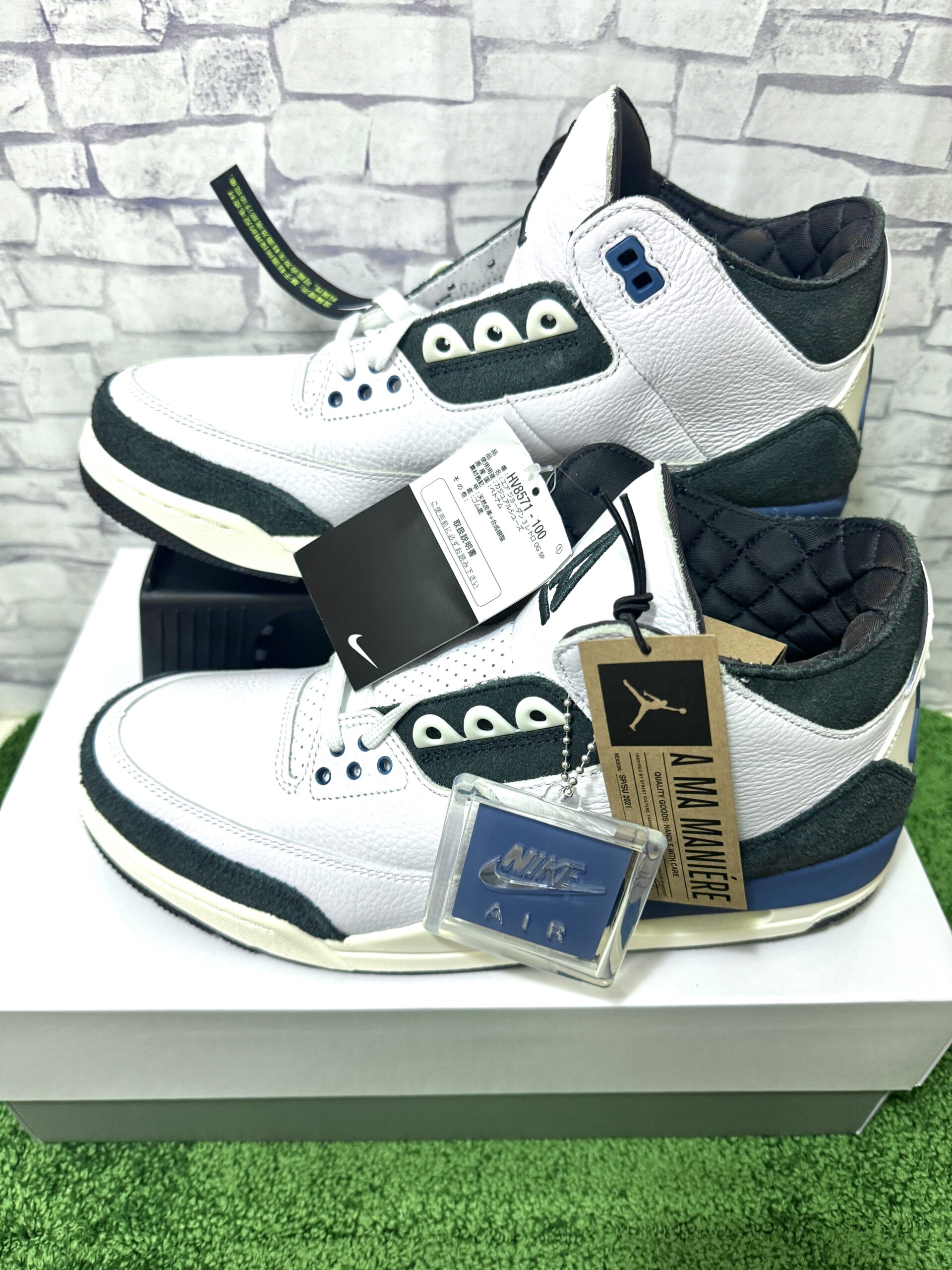 A Ma Maniere × Nike Air Jordan 3 For The Love(アママニエール × ナイキ エアジョーダン3 フォー ザ ラブ)の正面画像