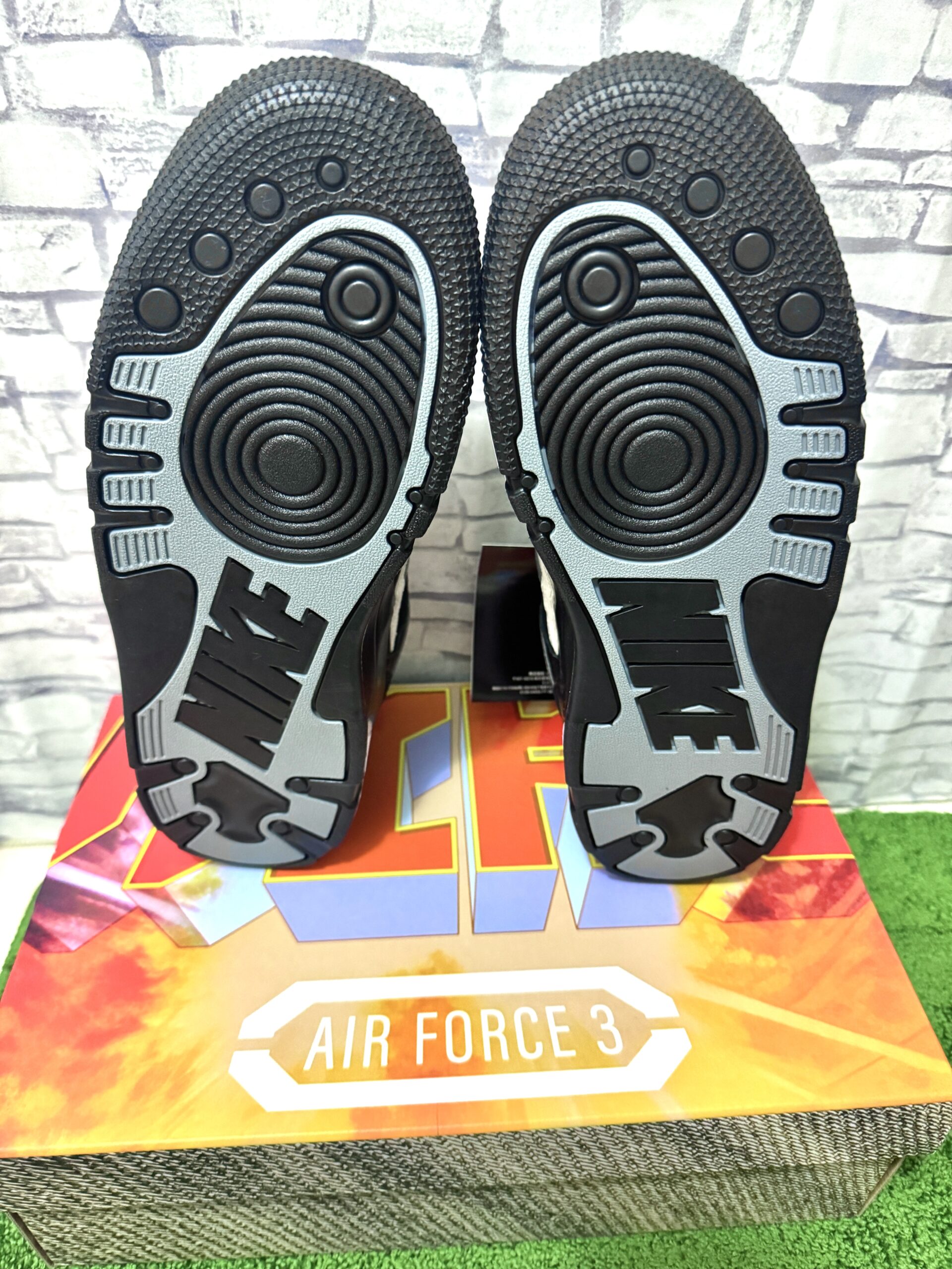 NIGO × Nike Air Force 3 Low Black/White Gold (Heel Logo NIGO)のソール画像