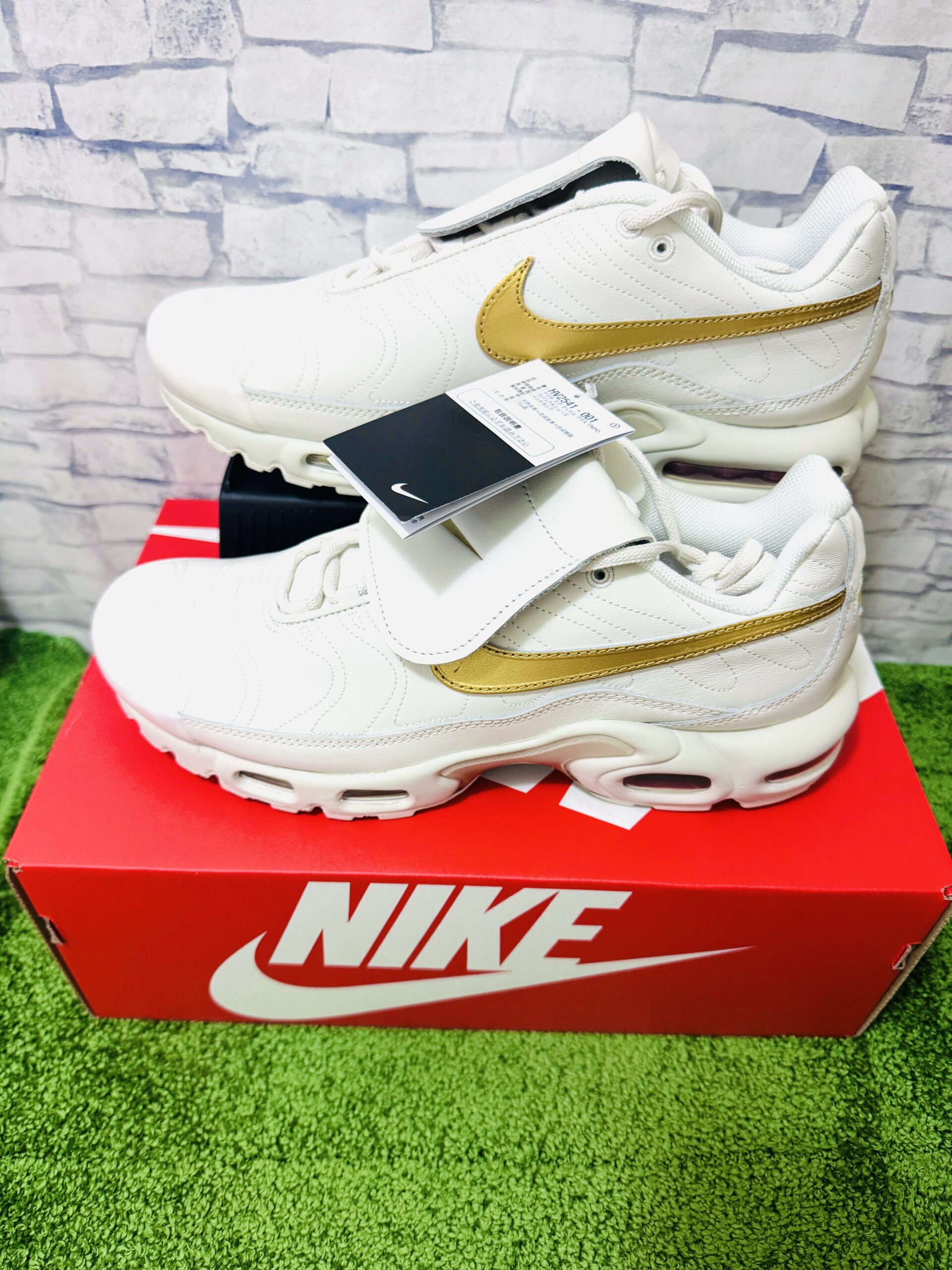 Nike Air Max Plus Tiempo Phantom and Metallic Gold(ナイキ エアマックスプラス ティエンポ ファントム アンド メタリックの正面画像