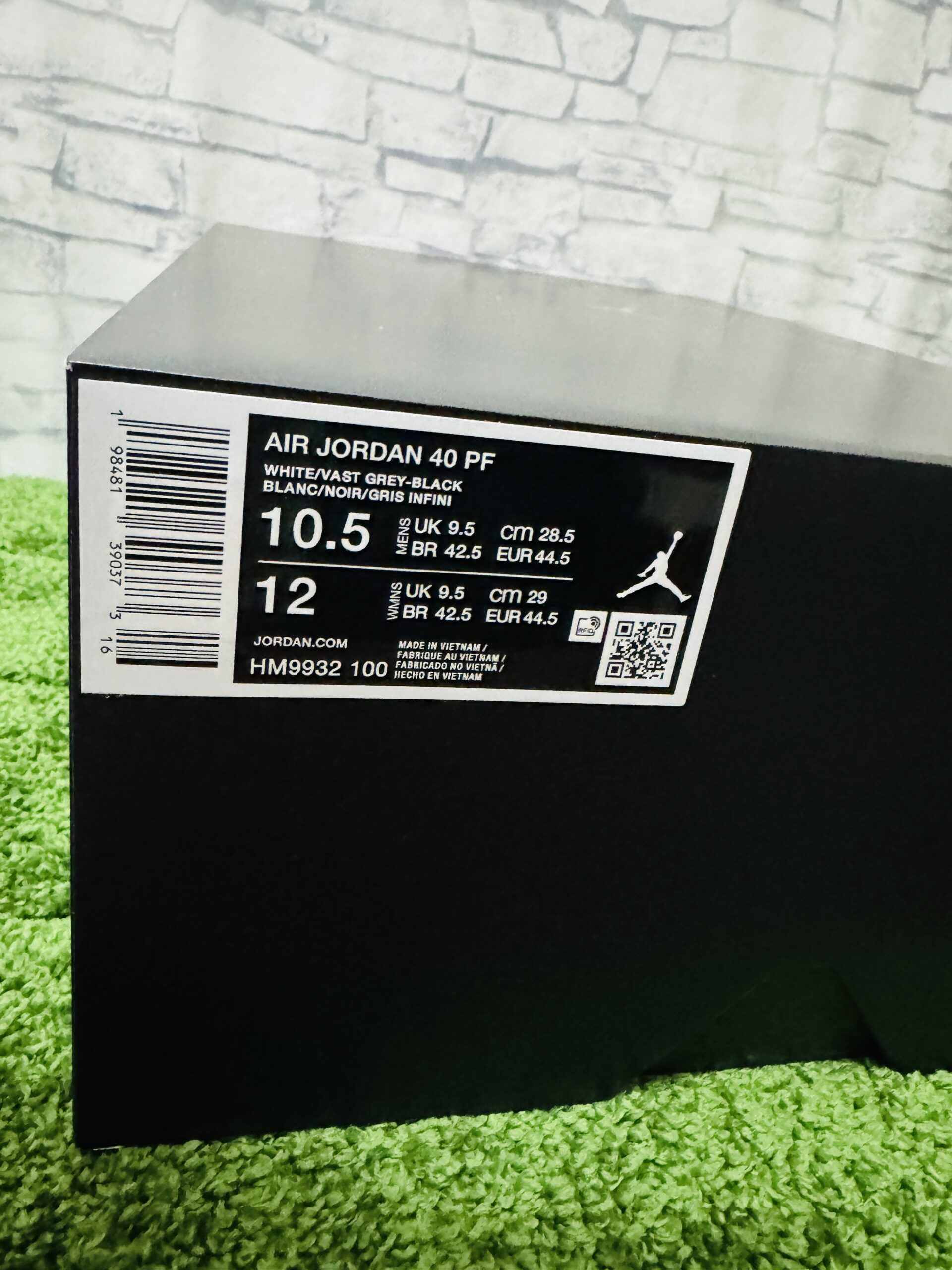 Nike Air Jordan 40 The Classic(ナイキ エアジョーダン40 ザ クラシック)の外箱画像